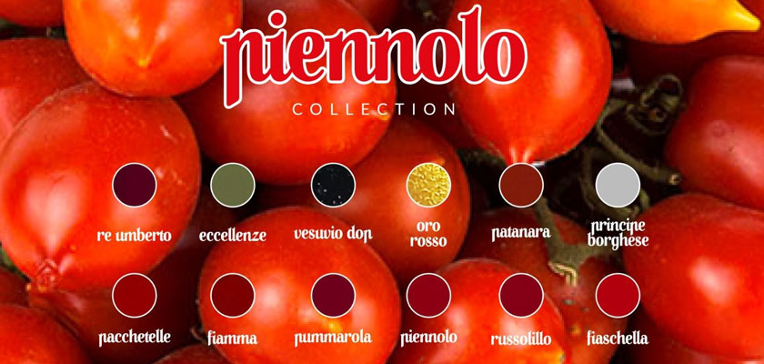 Colori della collezione di smalti semipermanenti Piennolo